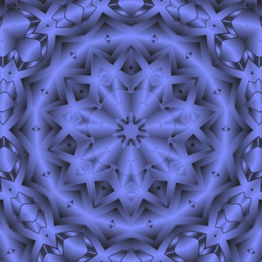 Geometrik soyut kaleydoskopik simetrik desenli klasik dekoratif arkaplan