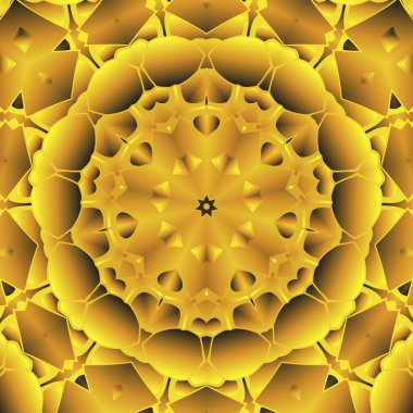 Geometrik soyut kaleydoskopik simetrik desenli klasik dekoratif arkaplan