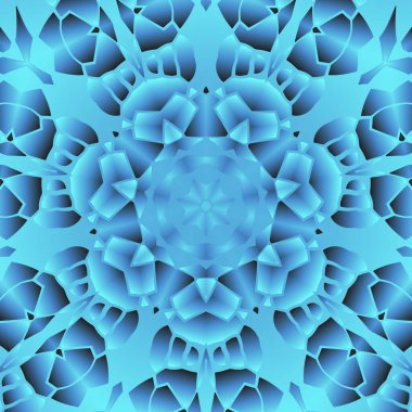 Geometrik soyut kaleydoskopik simetrik desenli klasik dekoratif arkaplan