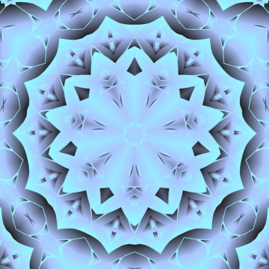 Geometrik soyut kaleydoskopik simetrik desenli klasik dekoratif arkaplan