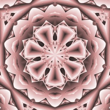 Geometrik soyut kaleydoskopik simetrik desenli klasik dekoratif arkaplan