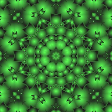 Geometrik soyut kaleydoskopik simetrik desenli klasik dekoratif arkaplan