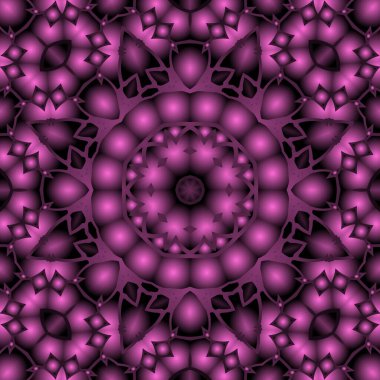 Geometrik soyut kaleydoskopik simetrik desenli klasik dekoratif arkaplan