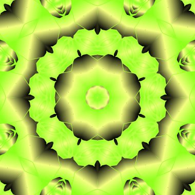 Geometrik soyut kaleydoskopik simetrik desenli klasik dekoratif arkaplan