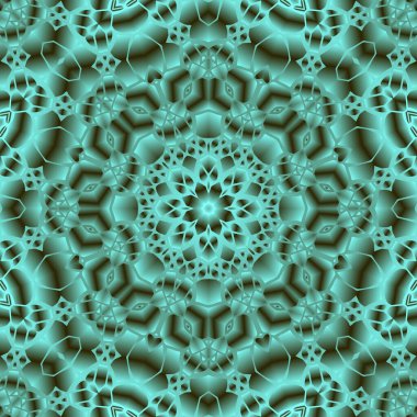 Geometrik soyut kaleydoskopik simetrik desenli klasik dekoratif arkaplan