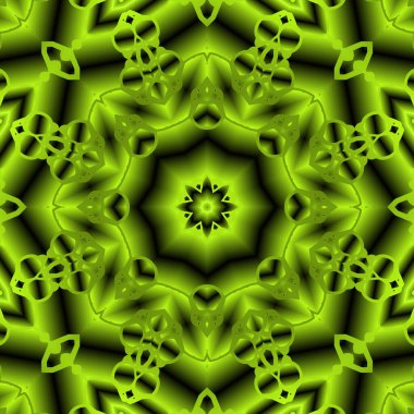 Geometrik soyut kaleydoskopik simetrik desenli klasik dekoratif arkaplan