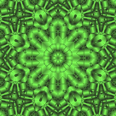 Geometrik soyut kaleydoskopik simetrik desenli klasik dekoratif arkaplan