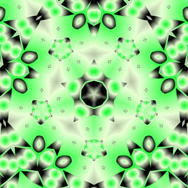 Geometrik soyut kaleydoskopik simetrik desenli klasik dekoratif arkaplan