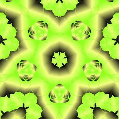 Geometrik soyut kaleydoskopik simetrik desenli klasik dekoratif arkaplan