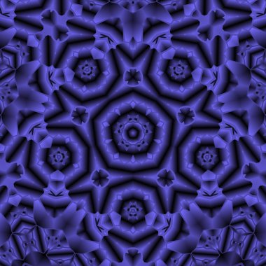 Geometrik soyut kaleydoskopik simetrik desenli klasik dekoratif arkaplan