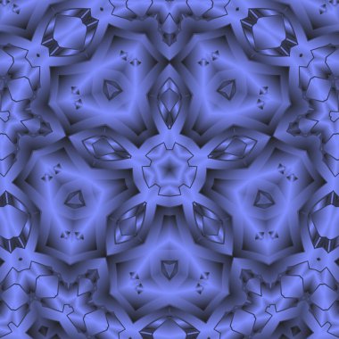 Geometrik soyut kaleydoskopik simetrik desenli klasik dekoratif arkaplan