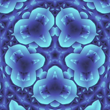 Geometrik soyut kaleydoskopik simetrik desenli klasik dekoratif arkaplan