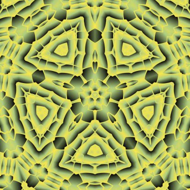 Geometrik soyut kaleydoskopik simetrik desenli klasik dekoratif arkaplan