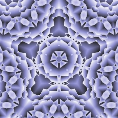 Geometrik soyut kaleydoskopik simetrik desenli klasik dekoratif arkaplan