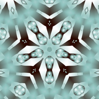 Geometrik soyut kaleydoskopik simetrik desenli klasik dekoratif arkaplan