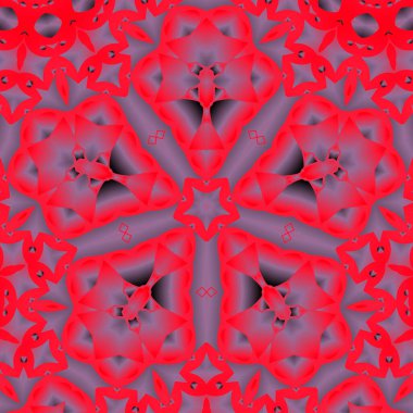 Geometrik soyut kaleydoskopik simetrik desenli klasik dekoratif arkaplan