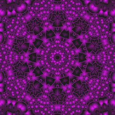 Geometrik soyut kaleydoskopik simetrik desenli klasik dekoratif arkaplan