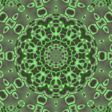 Geometrik soyut kaleydoskopik simetrik desenli klasik dekoratif arkaplan