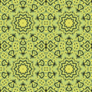 Geometrik soyut kaleydoskopik simetrik desenli klasik dekoratif arkaplan