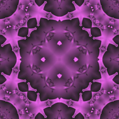 Geometrik soyut kaleydoskopik simetrik desenli klasik dekoratif arkaplan