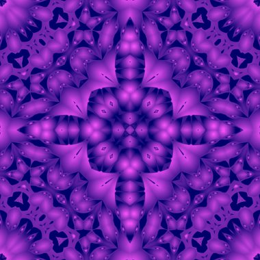 Geometrik soyut kaleydoskopik simetrik desenli klasik dekoratif arkaplan