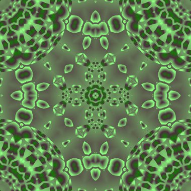 Geometrik soyut kaleydoskopik simetrik desenli klasik dekoratif arkaplan