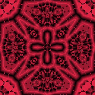 Geometrik soyut kaleydoskopik simetrik desenli klasik dekoratif arkaplan