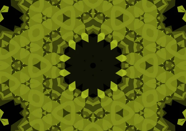 Vintage Dekorativen Hintergrund Mit Geometrischen Abstrakten Kaleidoskopischen Symmetrischen Muster — Stockfoto