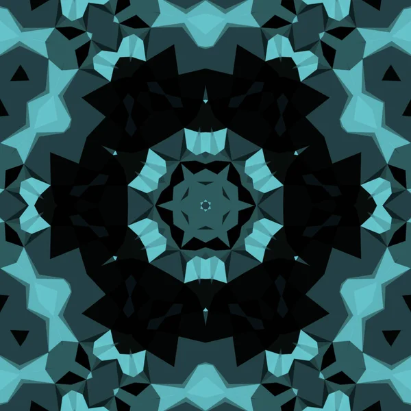 Vintage Decorative Background Geometric Abstract Kaleidoscopic Symmetrical Pattern — Stock Photo, Image