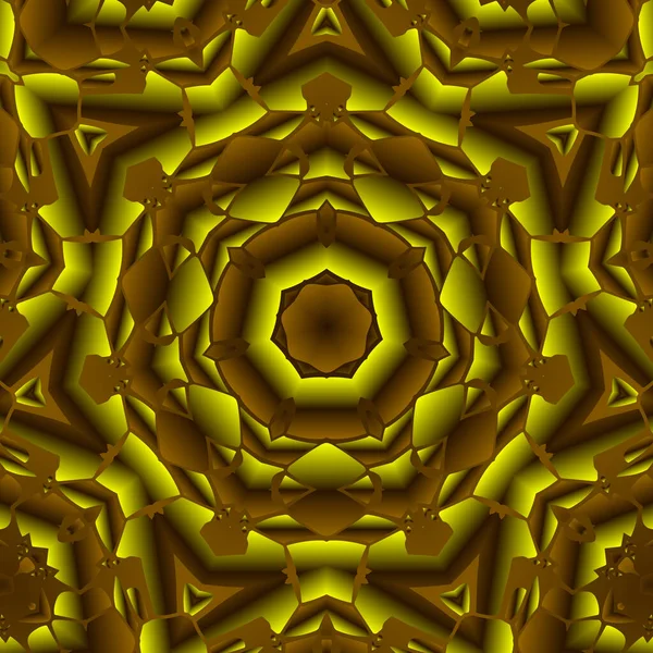 Vintage Dekorativen Hintergrund Mit Geometrischen Abstrakten Kaleidoskopischen Symmetrischen Muster — Stockfoto
