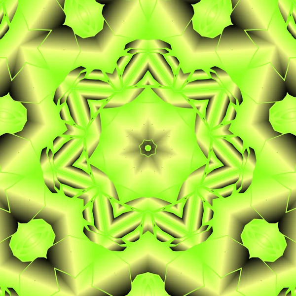 Vintage Dekorativen Hintergrund Mit Geometrischen Abstrakten Kaleidoskopischen Symmetrischen Muster — Stockfoto