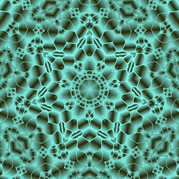 Ročník Dekorativní Pozadí Geometrickým Abstraktním Kaleidoskopickým Symetrickým Vzorem — Stock fotografie