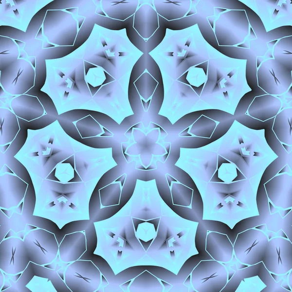 Geometrik soyut kaleydoskopik simetrik desenli klasik dekoratif arkaplan