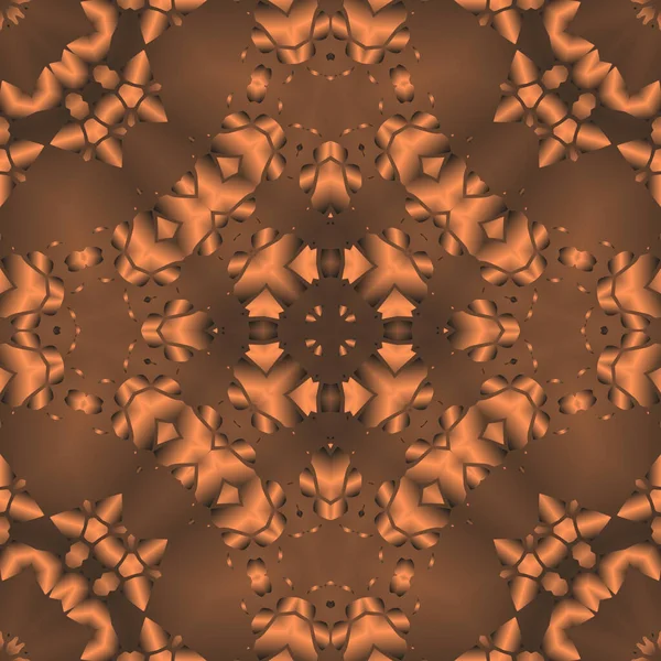 Ročník Dekorativní Pozadí Geometrickým Abstraktním Kaleidoskopickým Symetrickým Vzorem — Stock fotografie