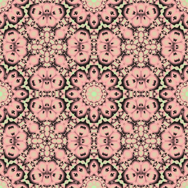 Vintage Decorative Background Geometric Abstract Kaleidoscopic Symmetrical Pattern — Stock Photo, Image