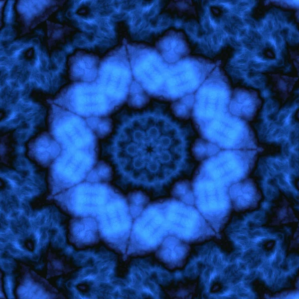 Ilustración Digital Patrón Abstracto Geométrico Con Efecto Relieve Colores Azul —  Fotos de Stock
