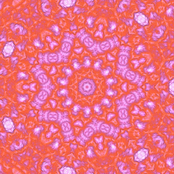Цифрова Ілюстрація Геометричний Абстрактний Візерунок Рельєфним Ефектом Рожеві Помаранчеві Кольори — стокове фото