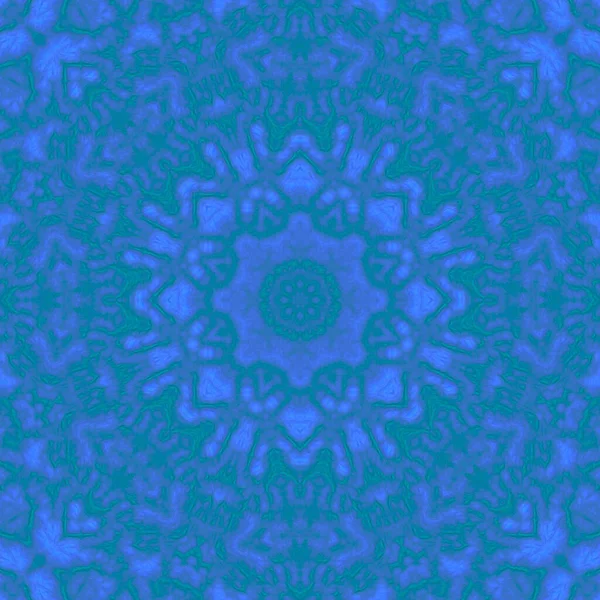 Ilustração Digital Padrão Abstrato Geométrico Com Efeito Alívio Cor Azul — Fotografia de Stock
