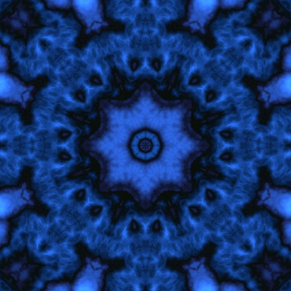 Illustrazione Digitale Disegno Geometrico Astratto Con Effetto Rilievo Colori Blu — Foto Stock
