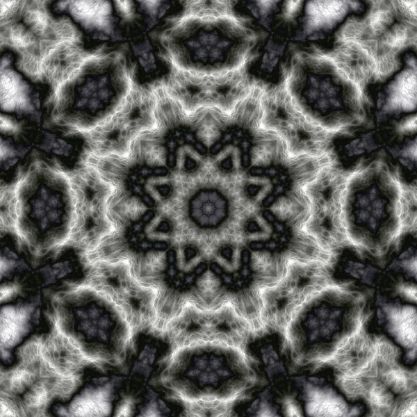 Digitale Illustratie Geometrisch Abstract Patroon Met Reliëf Effect Beige Zwarte — Stockfoto