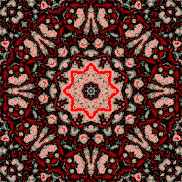 Цифровая Иллюстрация Геометрический Абстрактный Рисунок Трехмерным Рельефным Эффектом Серый Красный — стоковое фото