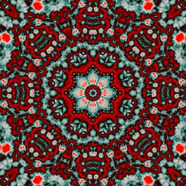 Цифровая Иллюстрация Геометрический Абстрактный Рисунок Трехмерным Рельефным Эффектом Синий Красный — стоковое фото