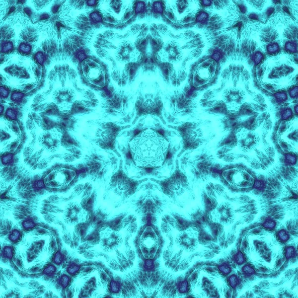 Digitale Illustratie Geometrisch Abstract Patroon Met Reliëf Effect Blauwe Kleur — Stockfoto