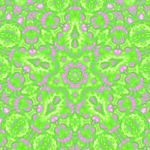Cyfrowa Ilustracja Geometryczny Abstrakcyjny Wzór Efektem Ulgi Różowe Zielone Kolory — Zdjęcie stockowe
