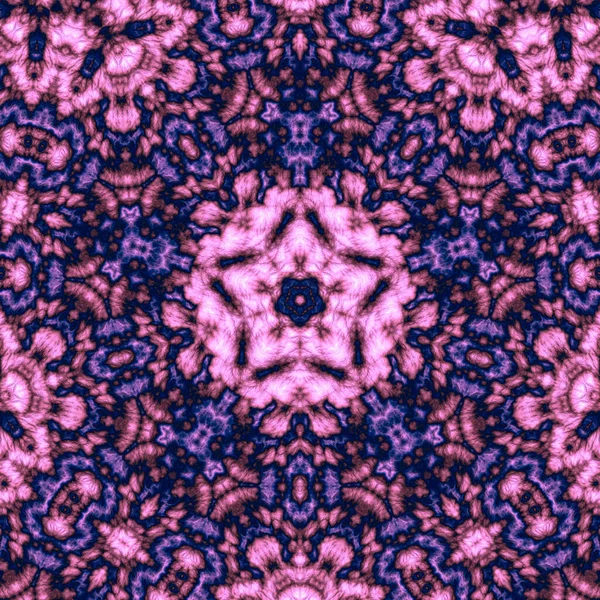 Ilustração Digital Padrão Abstrato Geométrico Com Efeito Alívio Cores Rosa — Fotografia de Stock