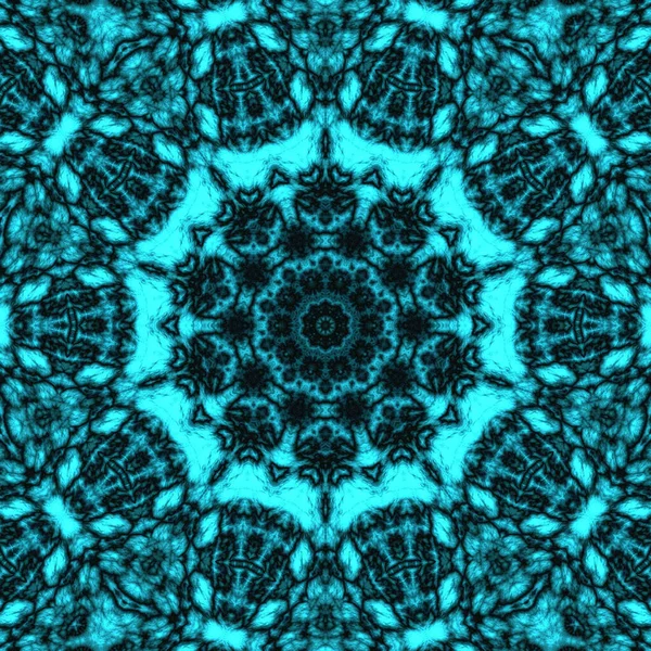 Illustrazione Digitale Disegno Geometrico Astratto Con Effetto Rilievo Colori Blu — Foto Stock