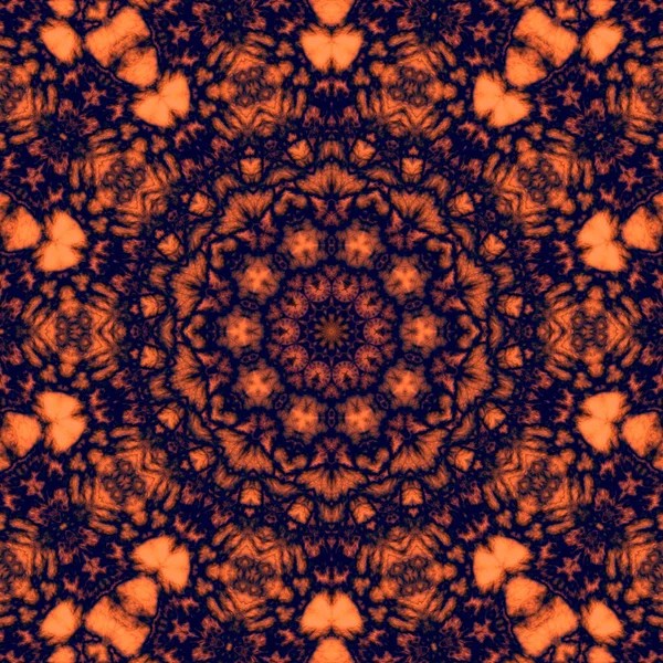 Digitale Illustratie Geometrisch Abstract Naadloos Patroon Met Reliëf Effect Oranje — Stockfoto