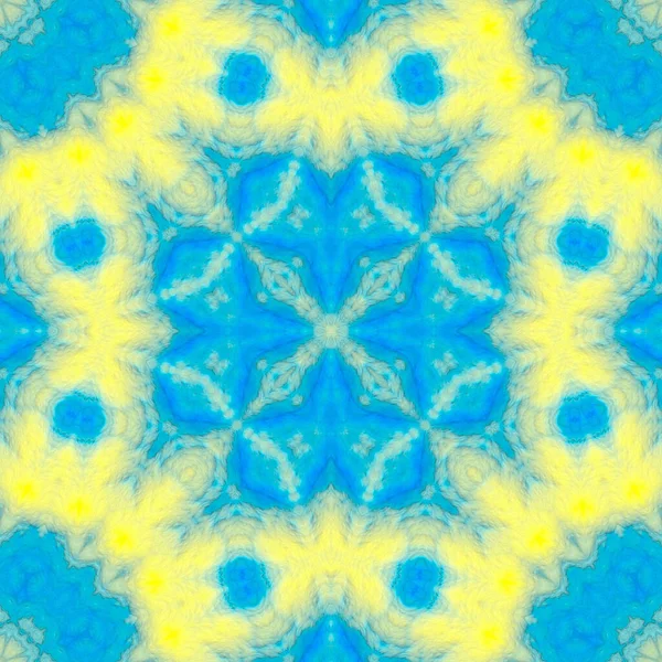 Цифровая Иллюстрация Геометрический Абстрактный Рисунок Трехмерным Рельефным Эффектом Синий Желтый — стоковое фото