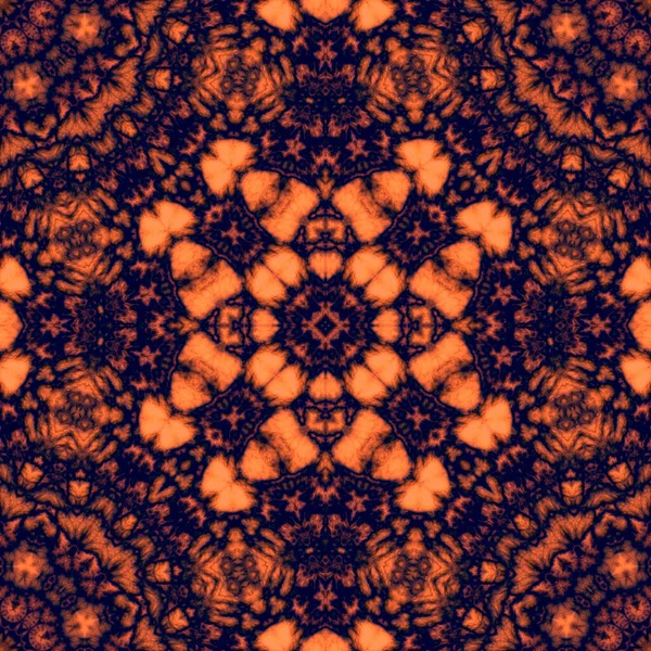 Digitale Illustratie Geometrisch Abstract Naadloos Patroon Met Reliëf Effect Oranje — Stockfoto