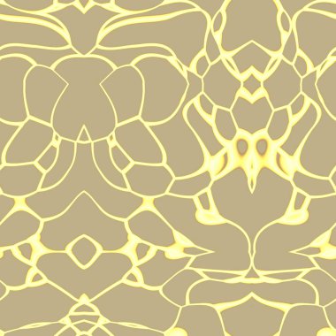 Bej ve sarı tonlarda kusursuz soyut desen